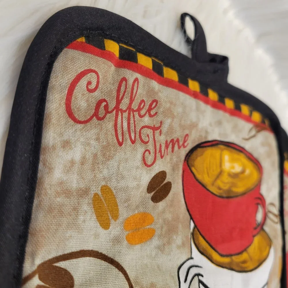 Coffee Time Potholder Set